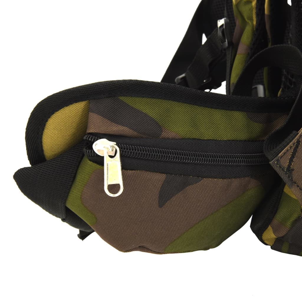 Zaino da Trekking Verde Mimetico 100 L in Tessuto Oxford Idrorepellente in Ginevra Esplodia - Napoli, commercioVirtuoso.it