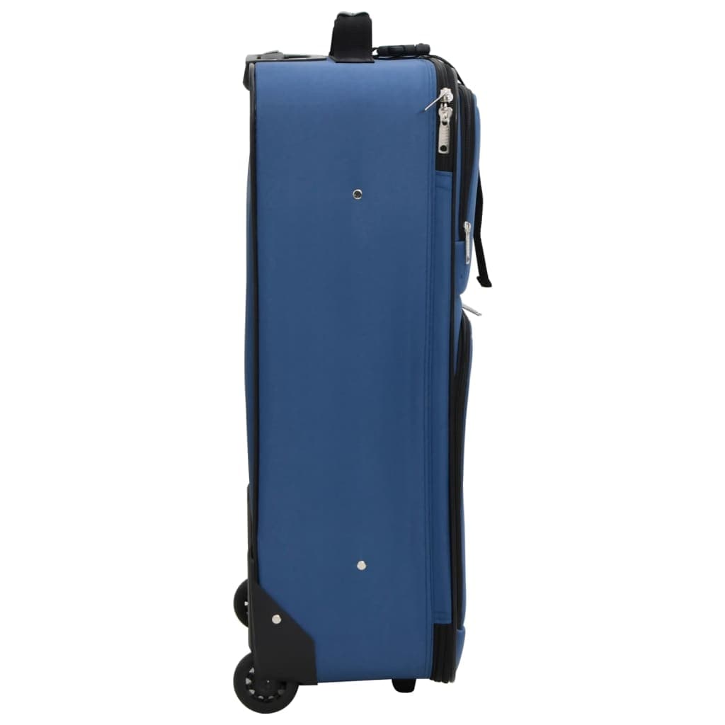 Set Valigie da Viaggio 5 pezzi in Tessuto Rivestito in PVC Blu in Set di valigie Esplodia - Napoli, commercioVirtuoso.it