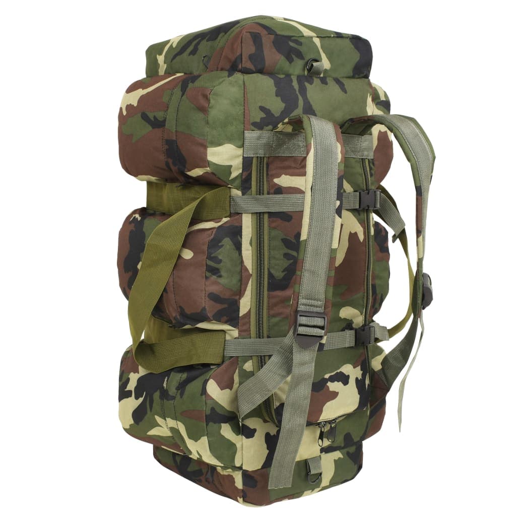 Borsone da Viaggio Stile Militare 3 in 1 90 L  Tessuto Oxford Rivestito Mimetico in Borsoni Esplodia - Napoli, commercioVirtuoso.it