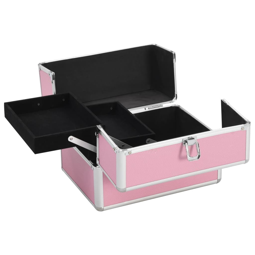 Valigia per Cosmetici 22x30x21 cm Rosa in Alluminio in Beauty Case da viaggio Esplodia - Napoli, commercioVirtuoso.it