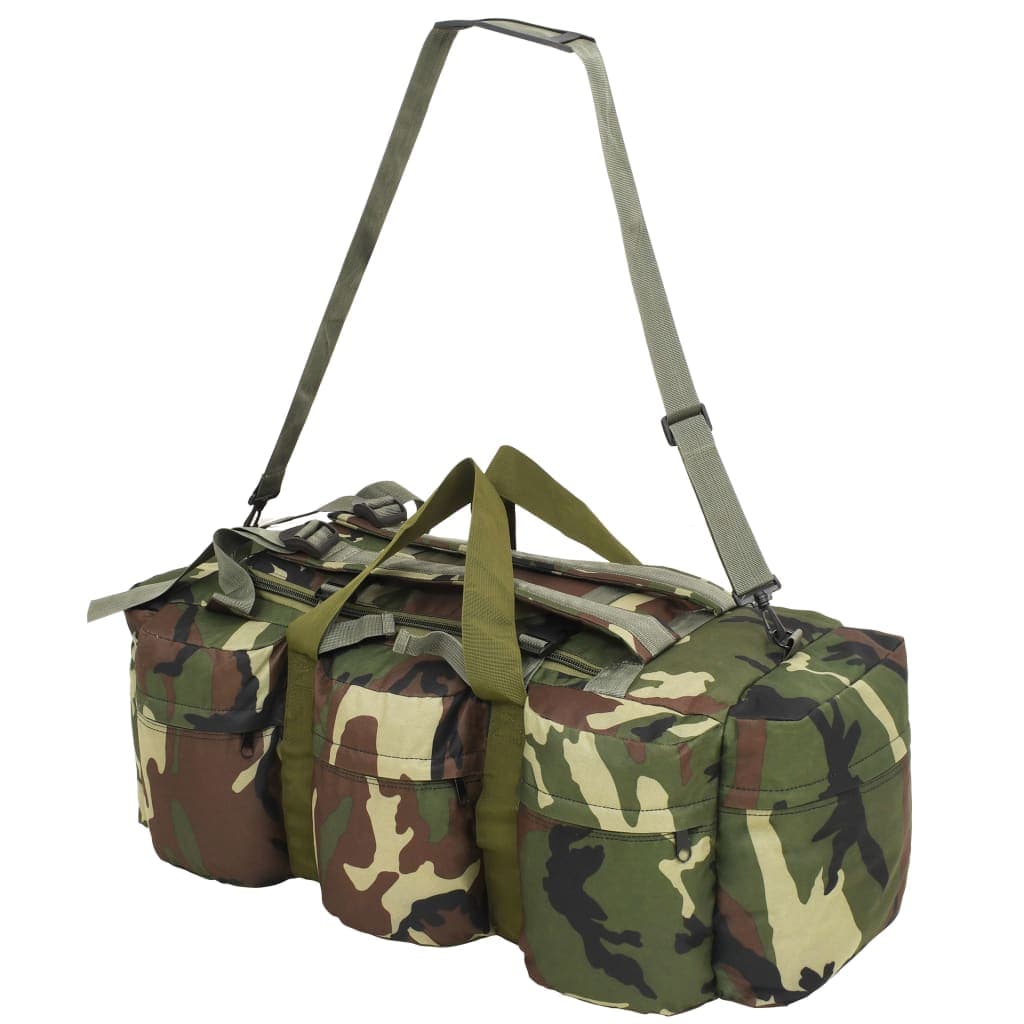 Borsone da Viaggio Stile Militare 3 in 1 90 L  Tessuto Oxford Rivestito Mimetico in Borsoni Esplodia - Napoli, commercioVirtuoso.it