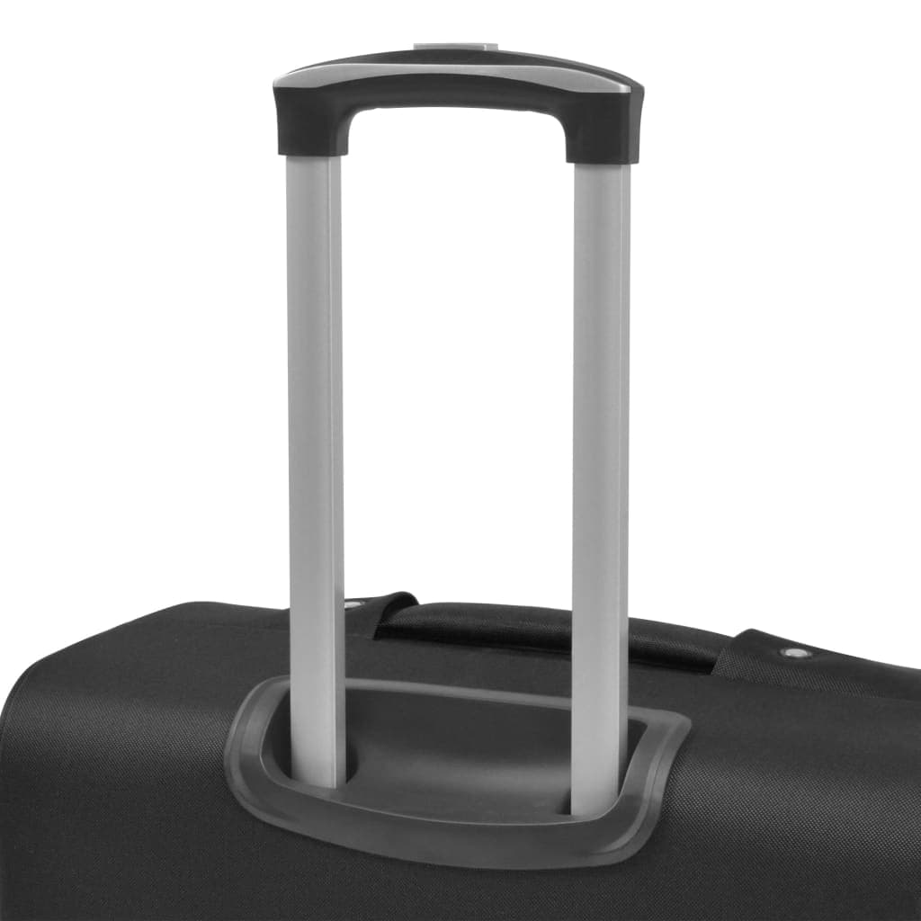 3 pezzi Set di Valigie Trolley Morbide Tessuto Oxford rivestito in PVC Nere in Set di valigie Esplodia - Napoli, commercioVirtuoso.it
