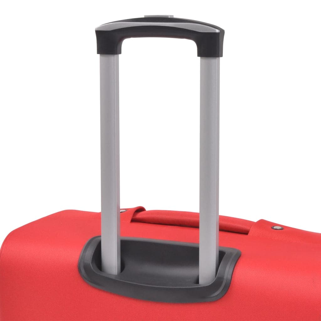 Set di Valigie Trolley 3 pezzi Morbide Tessuto Oxford rivestito in PVC Rosse in Set di valigie Esplodia - Napoli, commercioVirtuoso.it