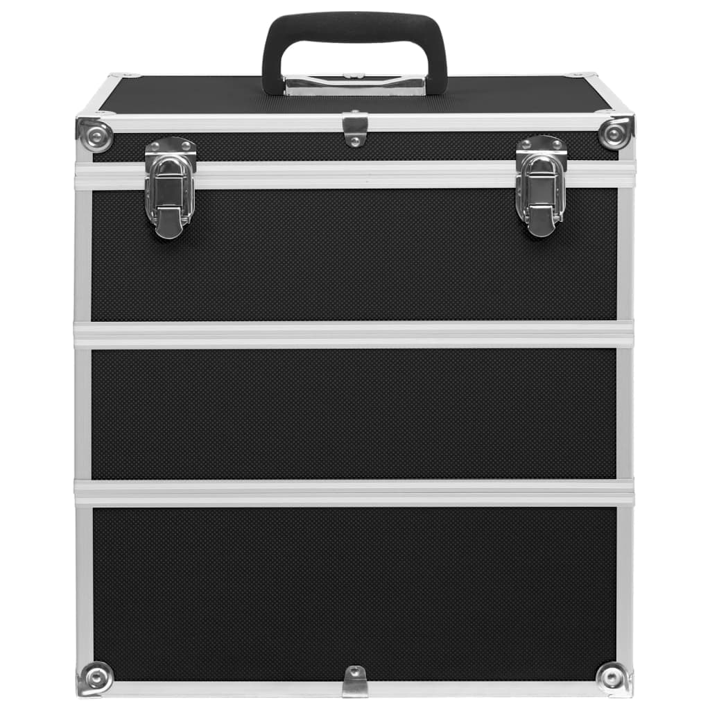 Valigia per Cosmetici 37x24x40 cm con tre Ripiani in Alluminio Nera in Beauty Case da viaggio Esplodia - Napoli, commercioVirtuoso.it
