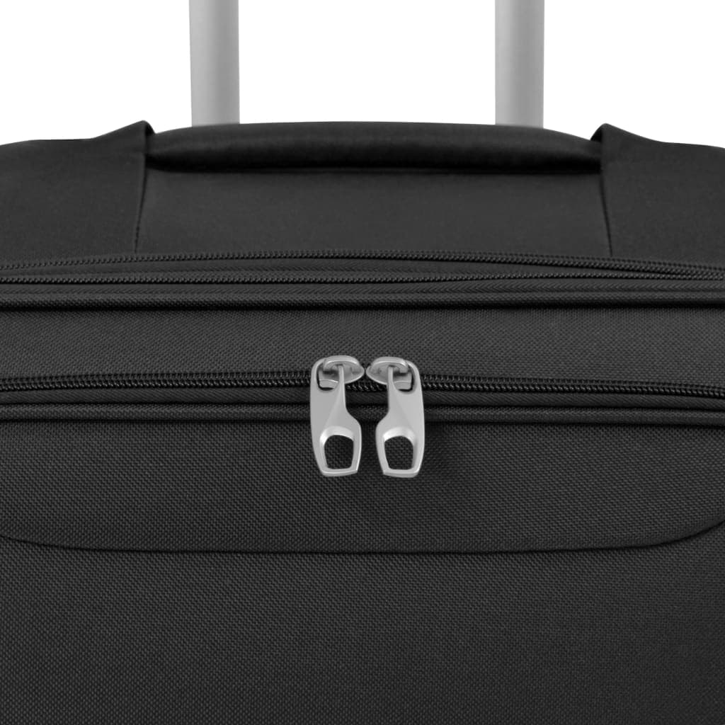 3 pezzi Set di Valigie Trolley Morbide Tessuto Oxford rivestito in PVC Nere in Set di valigie Esplodia - Napoli, commercioVirtuoso.it