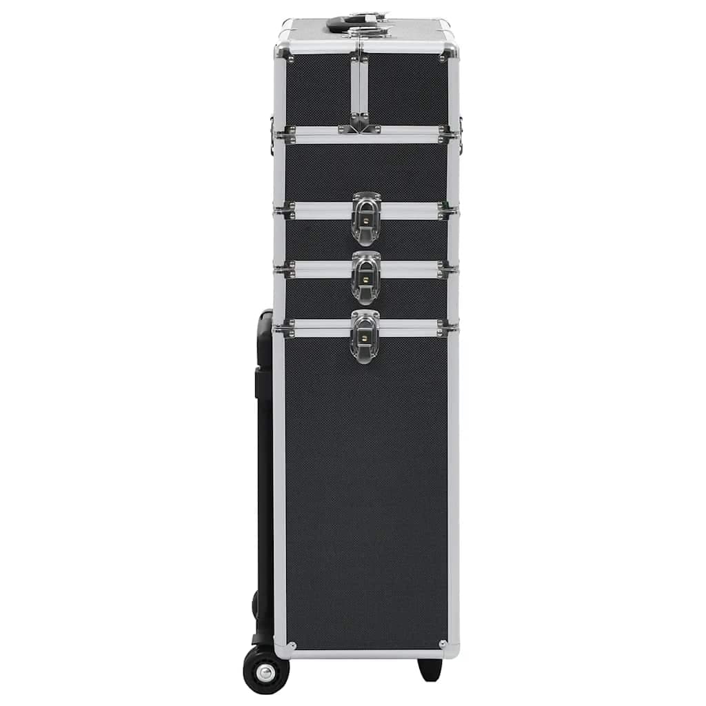 Valigia Trolley Professionale Nero in Alluminio Porta Cosmetici Make Up in Beauty Case da viaggio Esplodia - Napoli, commercioVirtuoso.it