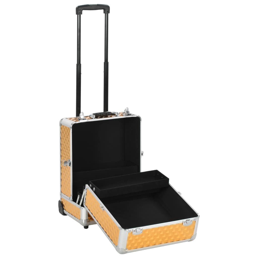 Valigia Trolley per Cosmetici 35x29x45 cm Oro in Alluminio in Beauty Case da viaggio Esplodia - Napoli, commercioVirtuoso.it