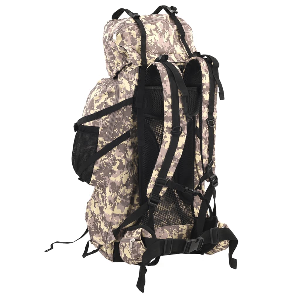 Zaino da Trekking Cammello Mimetico 80 L 40 x 20 x 78 cm Tessuto Oxford in Ginevra Esplodia - Napoli, commercioVirtuoso.it