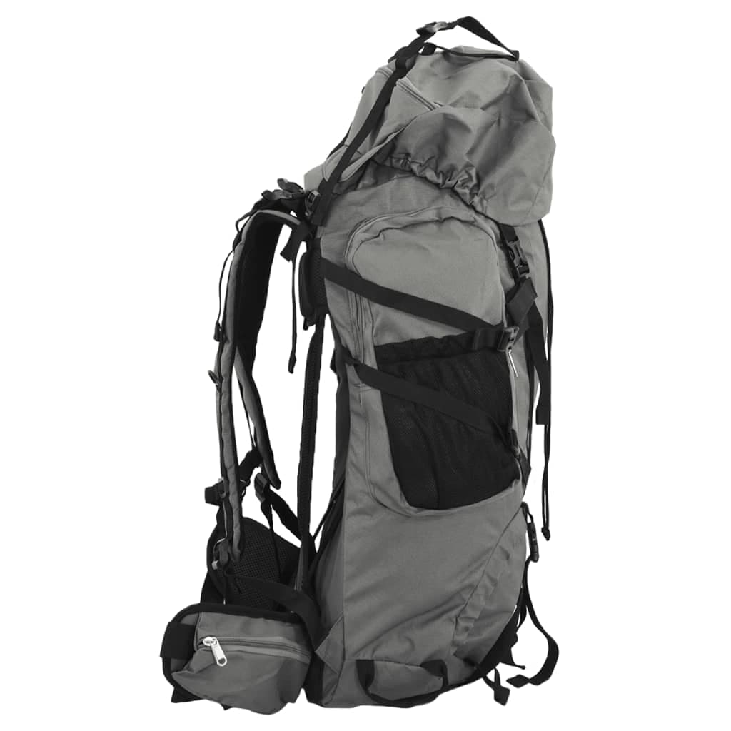 Zaino da Trekking Grigio 80 L in Tessuto Oxford  40 x 20 x 78 cm in Ginevra Esplodia - Napoli, commercioVirtuoso.it