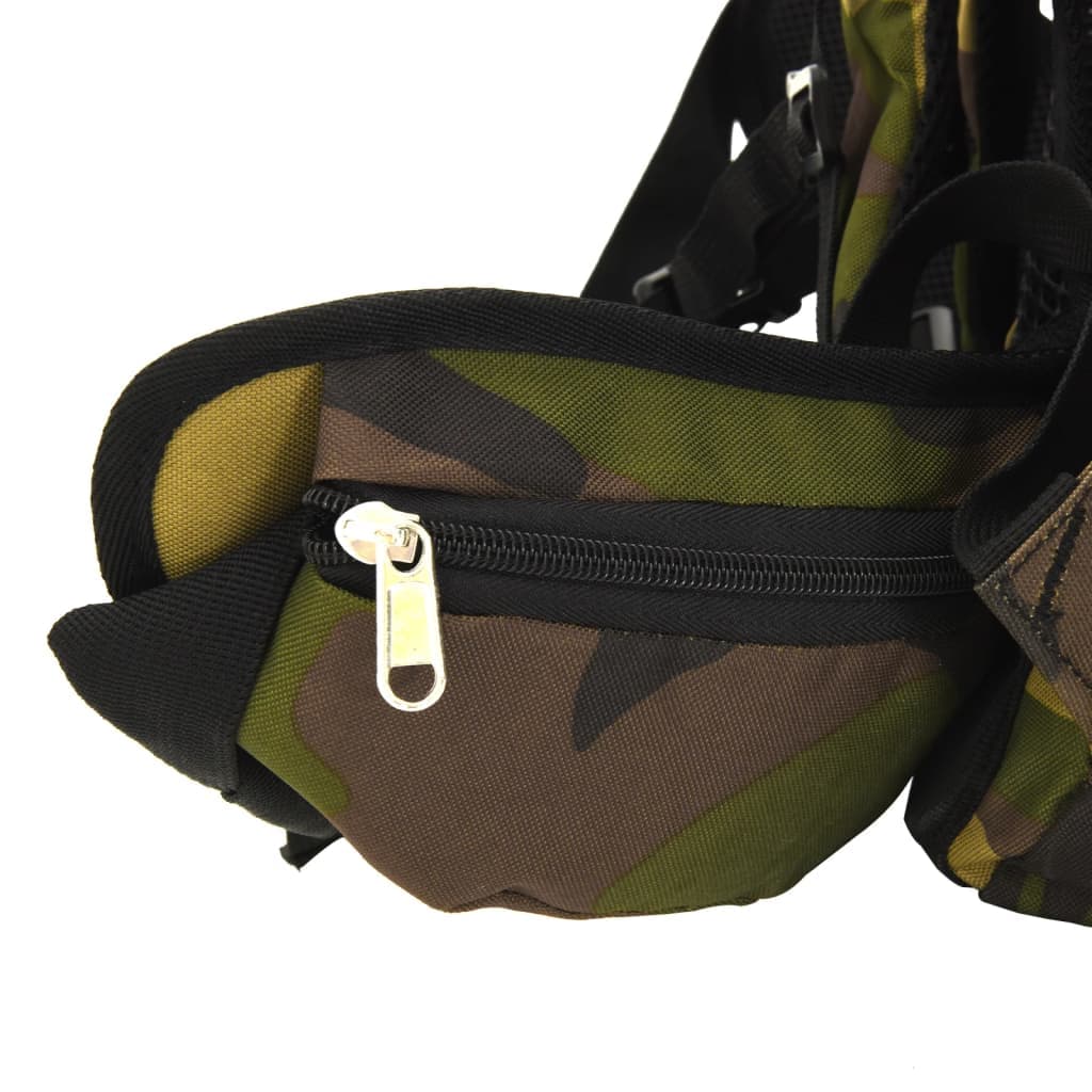 Zaino da Trekking Verde Mimetico 80 L in Tessuto Oxford in Ginevra Esplodia - Napoli, commercioVirtuoso.it