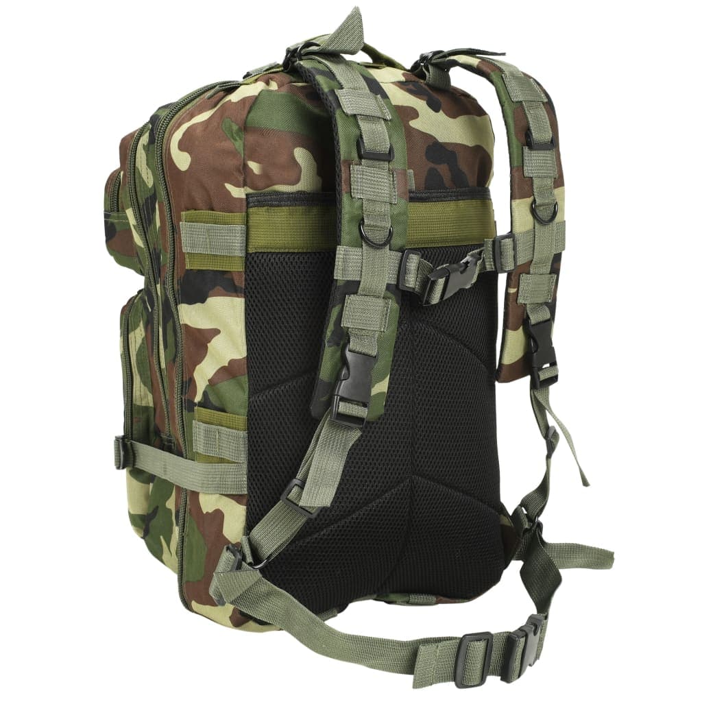 Zaino Stile Militare Design Comodo e Pratico Supporto alla Schiena 50 L Mimetico in Sacche Esplodia - Napoli, commercioVirtuoso.it
