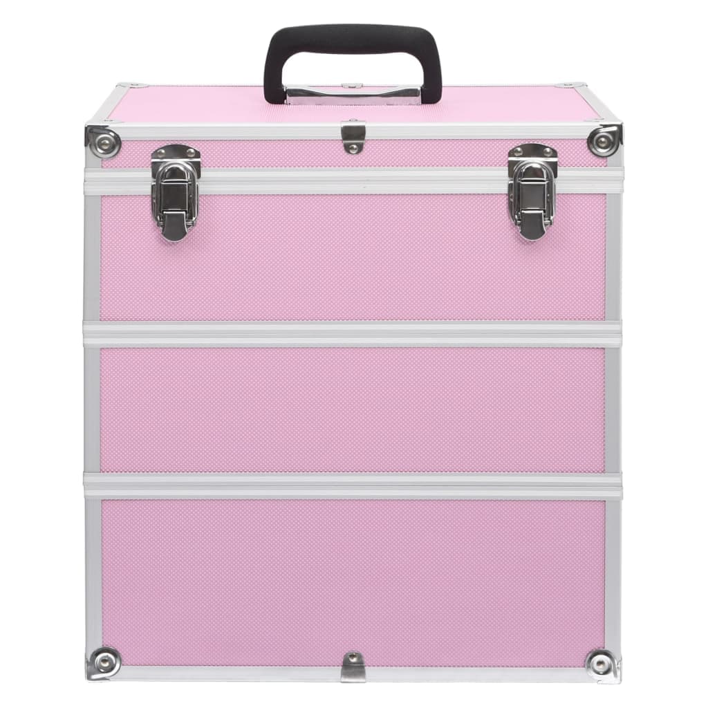 Valigia per Cosmetici tre Piani Rimovibili 37x24x40 cm Rosa in Alluminio in Beauty Case da viaggio Esplodia - Napoli, commercioVirtuoso.it