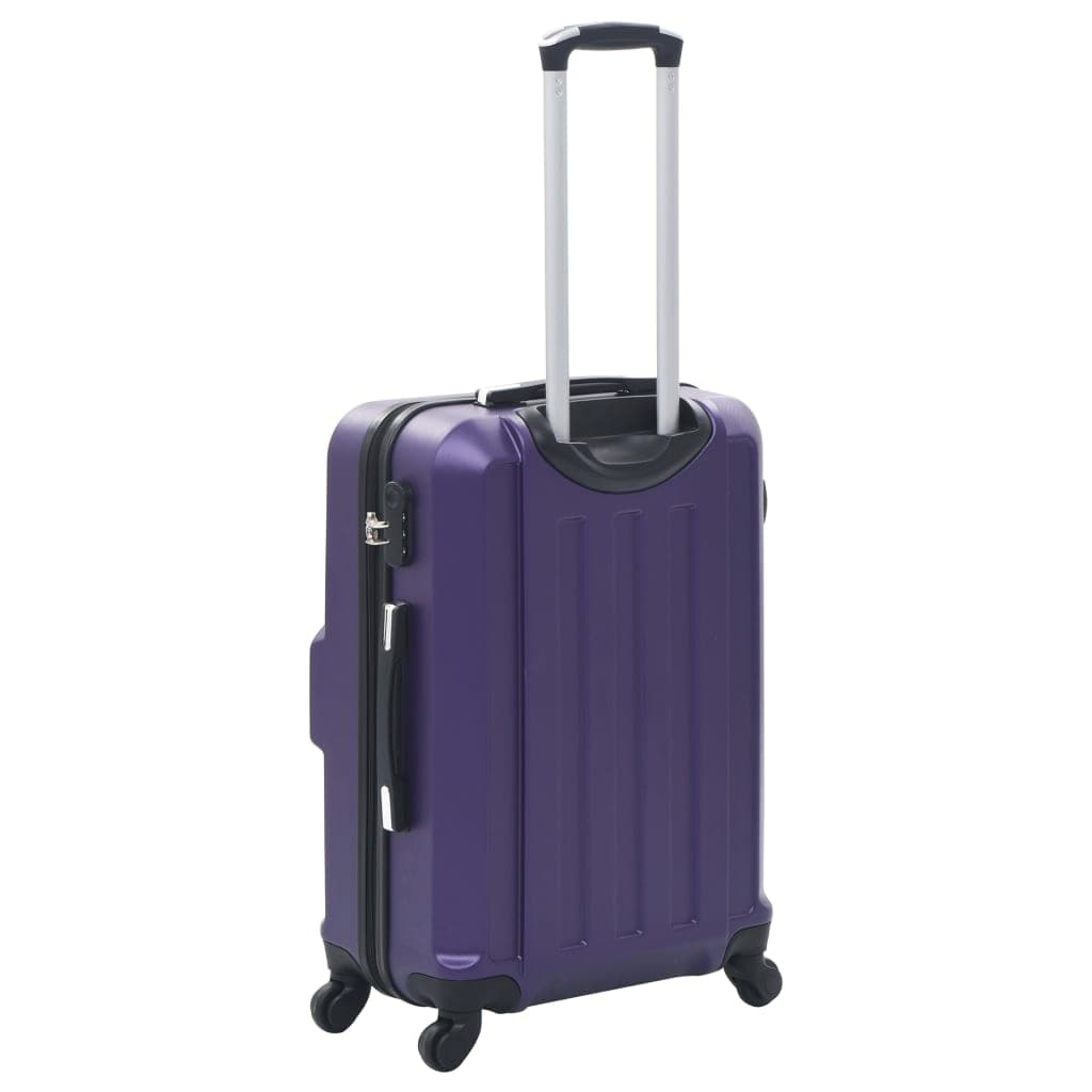 Set Trolley 3 Pezzi a Custodia Rigida in ABS Quattro Ruote Girevoli 360° Viola in Set di valigie Esplodia - Napoli, commercioVirtuoso.it