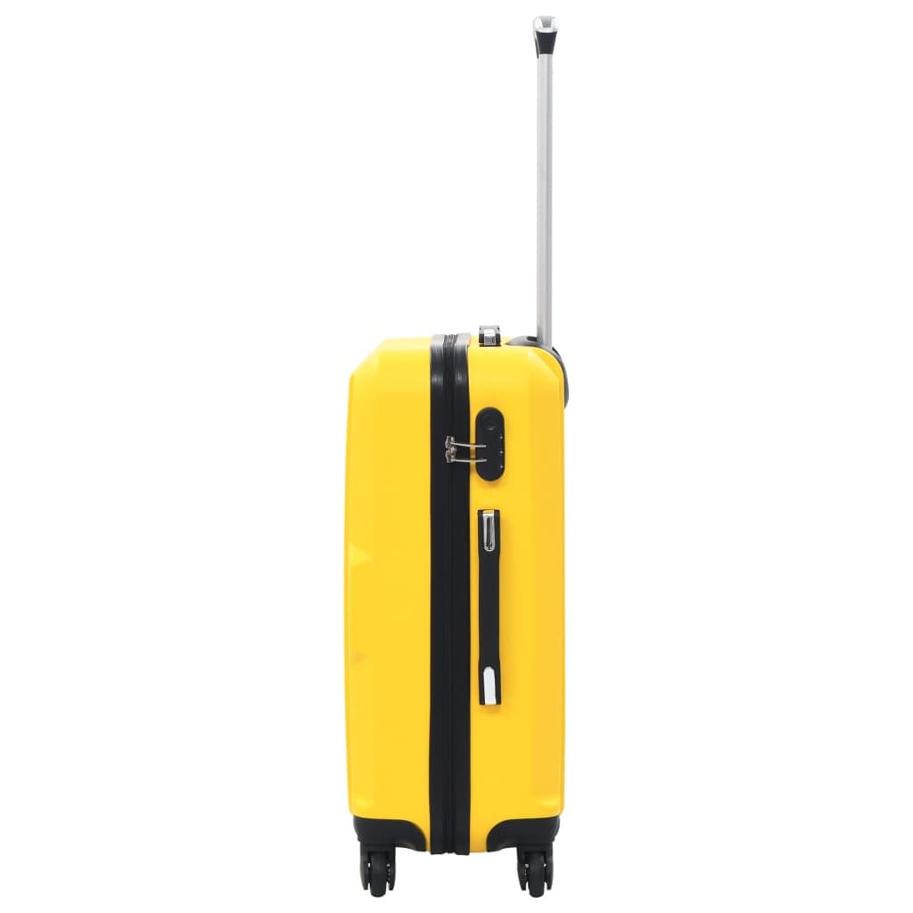 Set Trolley 3 Pezzi a Custodia Rigida in ABS Quattro Ruote Girevoli 360° Giallo in Set di valigie Esplodia - Napoli, commercioVirtuoso.it