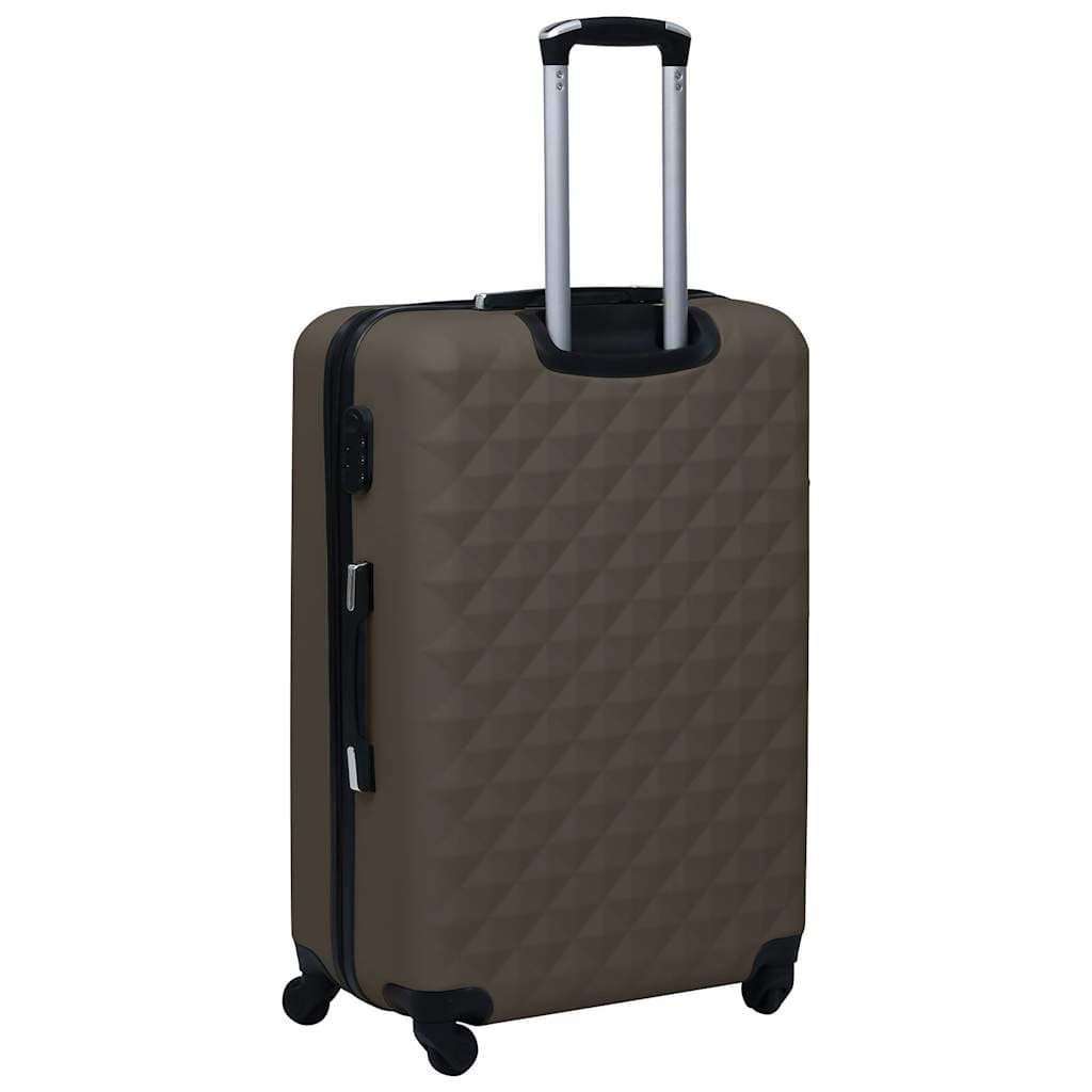 Set Valigie Trolley 3 pz a Custodia Rigida in ABS 4 Ruote Girevoli 360° Marrone in Set di valigie Esplodia - Napoli, commercioVirtuoso.it
