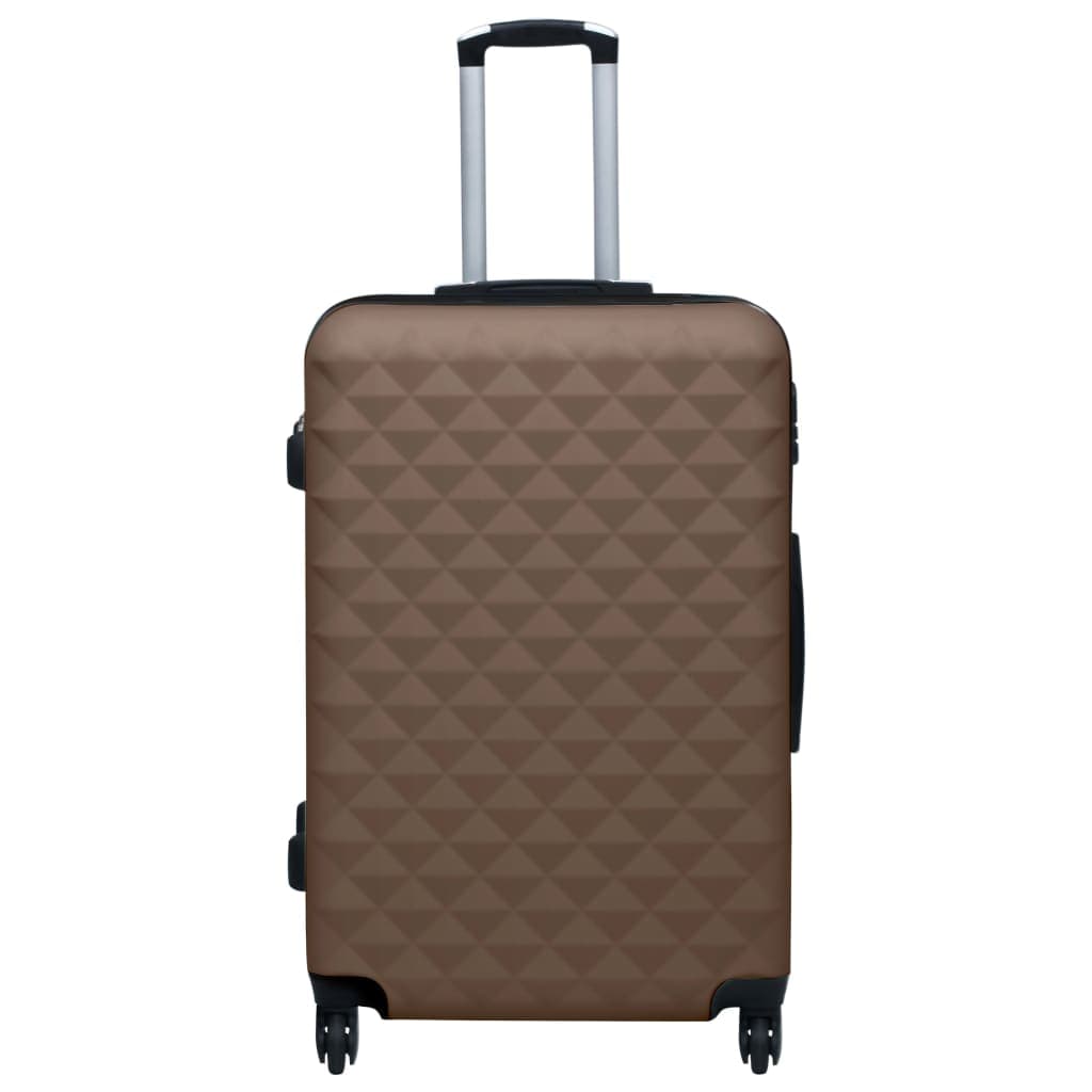 Set Valigie Trolley 2 Pezzi Custodia Rigida in ABS Quattro Ruote 360° Marrone in Set di valigie Esplodia - Napoli, commercioVirtuoso.it