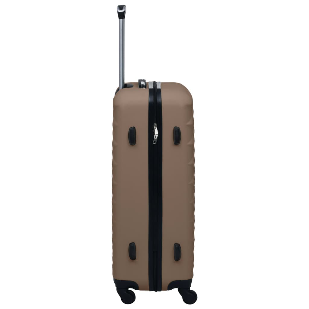 Set Valigie Trolley 2 Pezzi Custodia Rigida in ABS Quattro Ruote 360° Marrone in Set di valigie Esplodia - Napoli, commercioVirtuoso.it