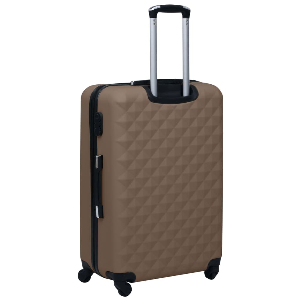 Set Valigie Trolley 2 Pezzi Custodia Rigida in ABS Quattro Ruote 360° Marrone in Set di valigie Esplodia - Napoli, commercioVirtuoso.it