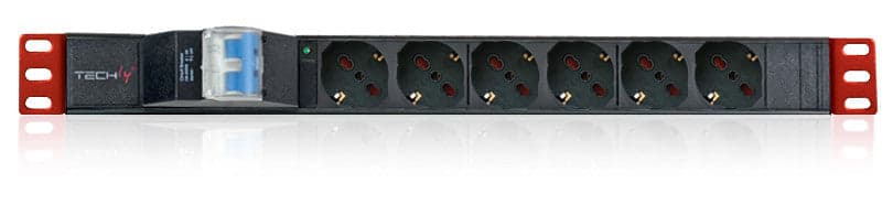 Multipresa 6 Posti da Rack 19'' con Magnetotermico Spina Italiana 1U in Cavi di alimentazione Scontolo.net - Potenza, commercioVirtuoso.it