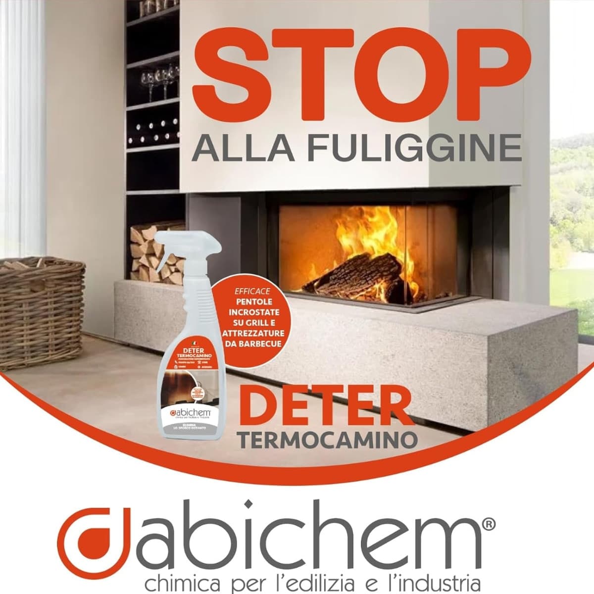 Deter Termocamino sgrassatore camini 750 ml in Detergenti per vetri Masterbrico - Longobardi, commercioVirtuoso.it