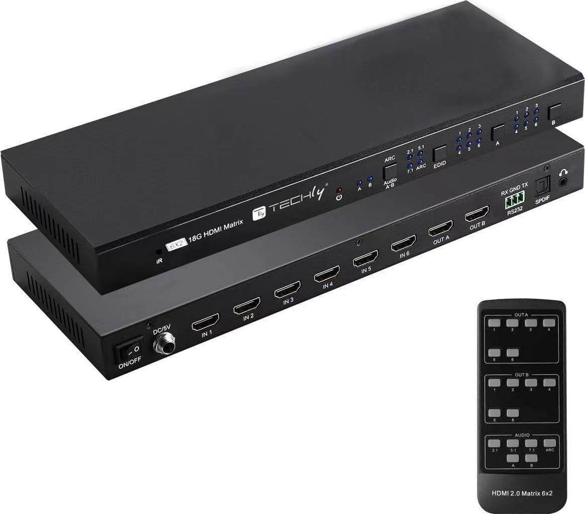 Matrix HDMI 2.0 6X 2 18Gbps 4k@60Hz con Audio e ARC in Cavi HDMI Scontolo.net - Potenza, commercioVirtuoso.it
