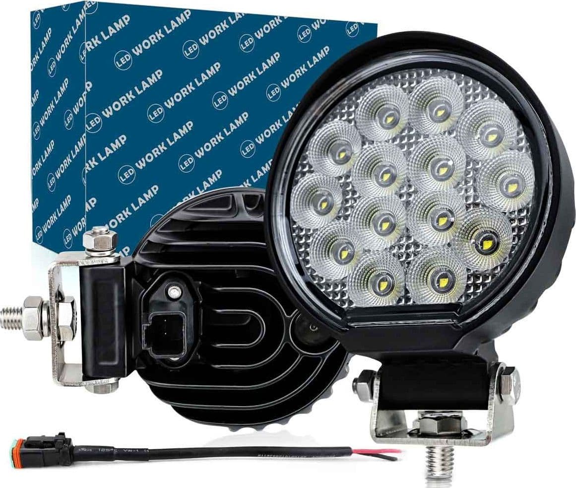 Faro Led da Lavoro Led Work Light Lampada Supplementare Rotondo 4,5' 56W 5600LM 12V 24V IP67 6000K in Faretti Scontolo.net - Potenza, commercioVirtuoso.it