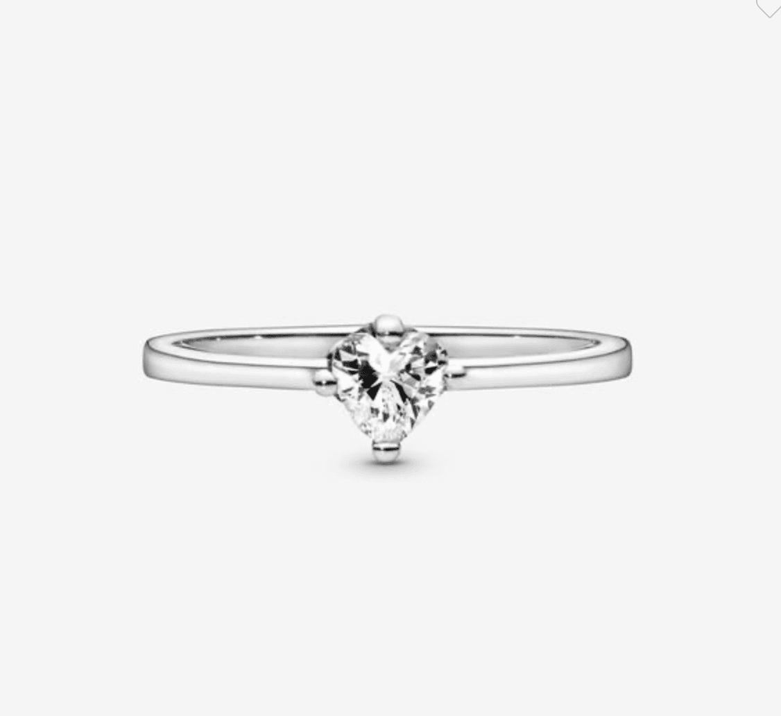 Pandora - Anello solitario con cuore in Anelli Alba Gioielli - Casoria, commercioVirtuoso.it