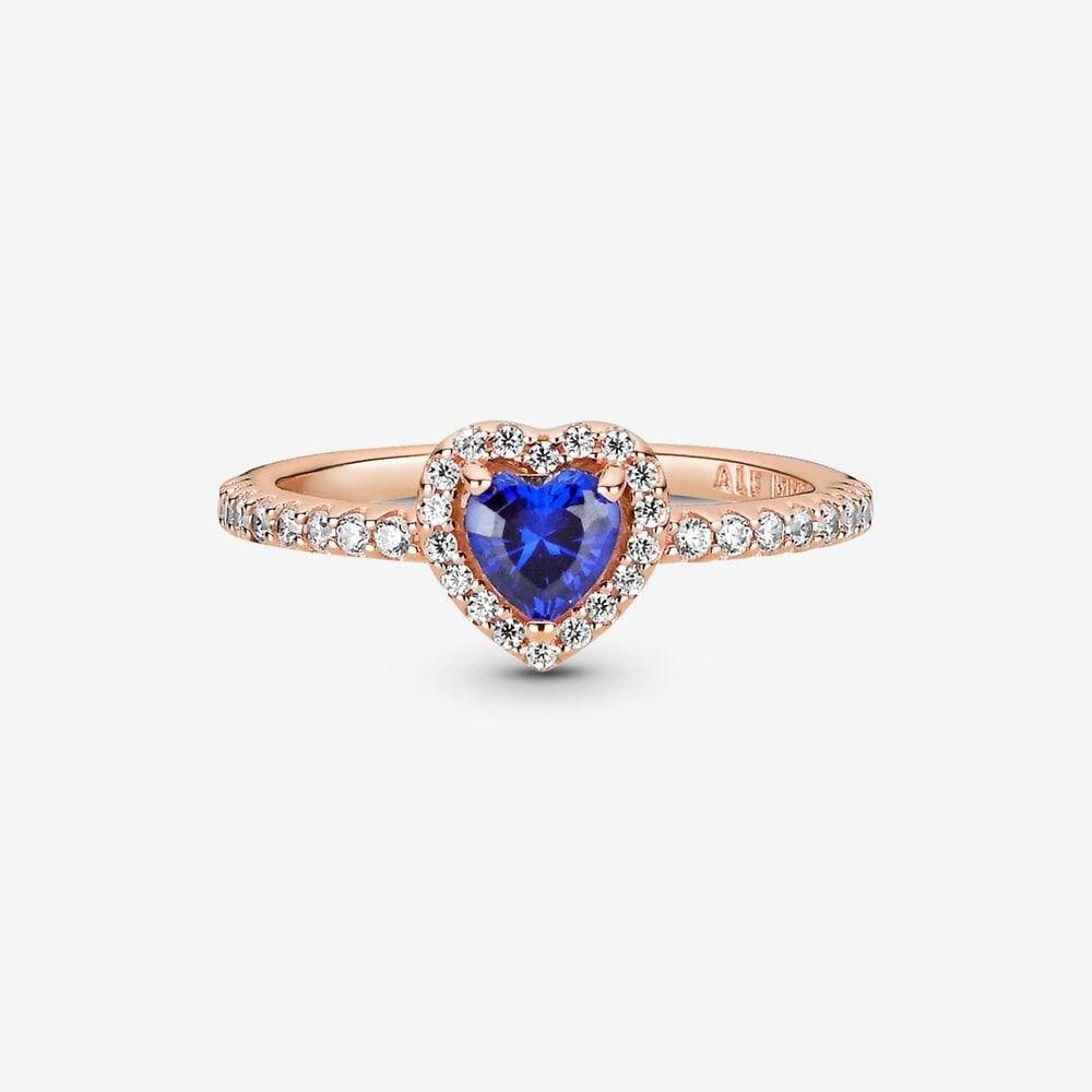 PANDORA - Anello con cuore in rilievo blu scintillante in Anelli Alba Gioielli - Casoria, commercioVirtuoso.it