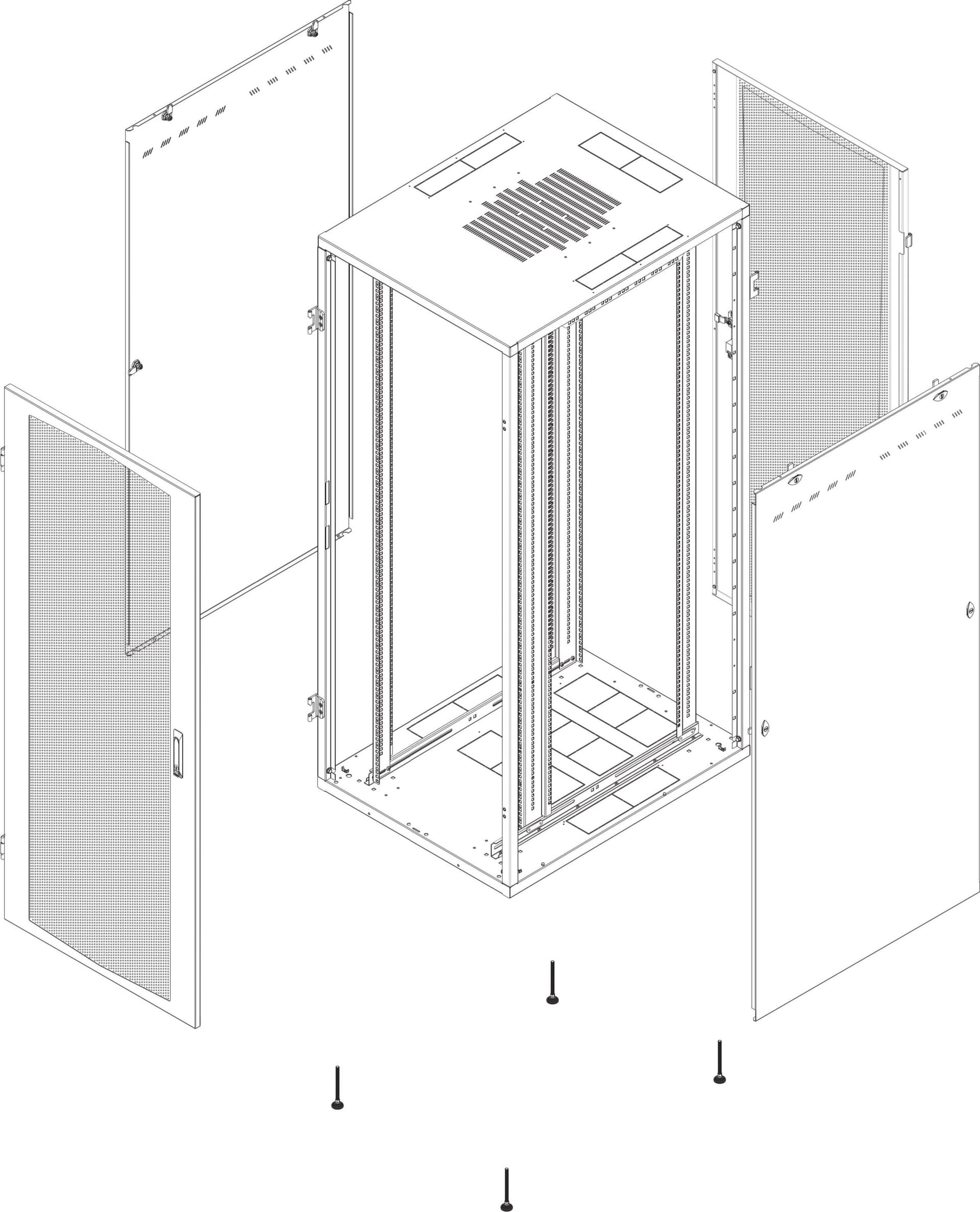 Armadio Server Rack NextGen 1000 19'' 800x1000 47U Nero Porta Grigliata in  Scontolo.net - Potenza, commercioVirtuoso.it