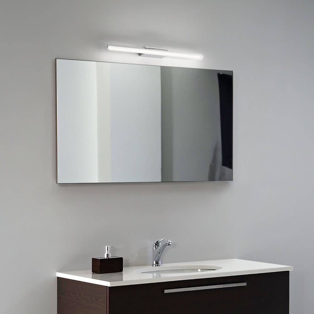 Applique Moderna Riflesso Alluminio Cromo Led 18W 3000K Luce Calda in Lampade da parete LuceArt - Montecorvino Pugliano, commercioVirtuoso.it