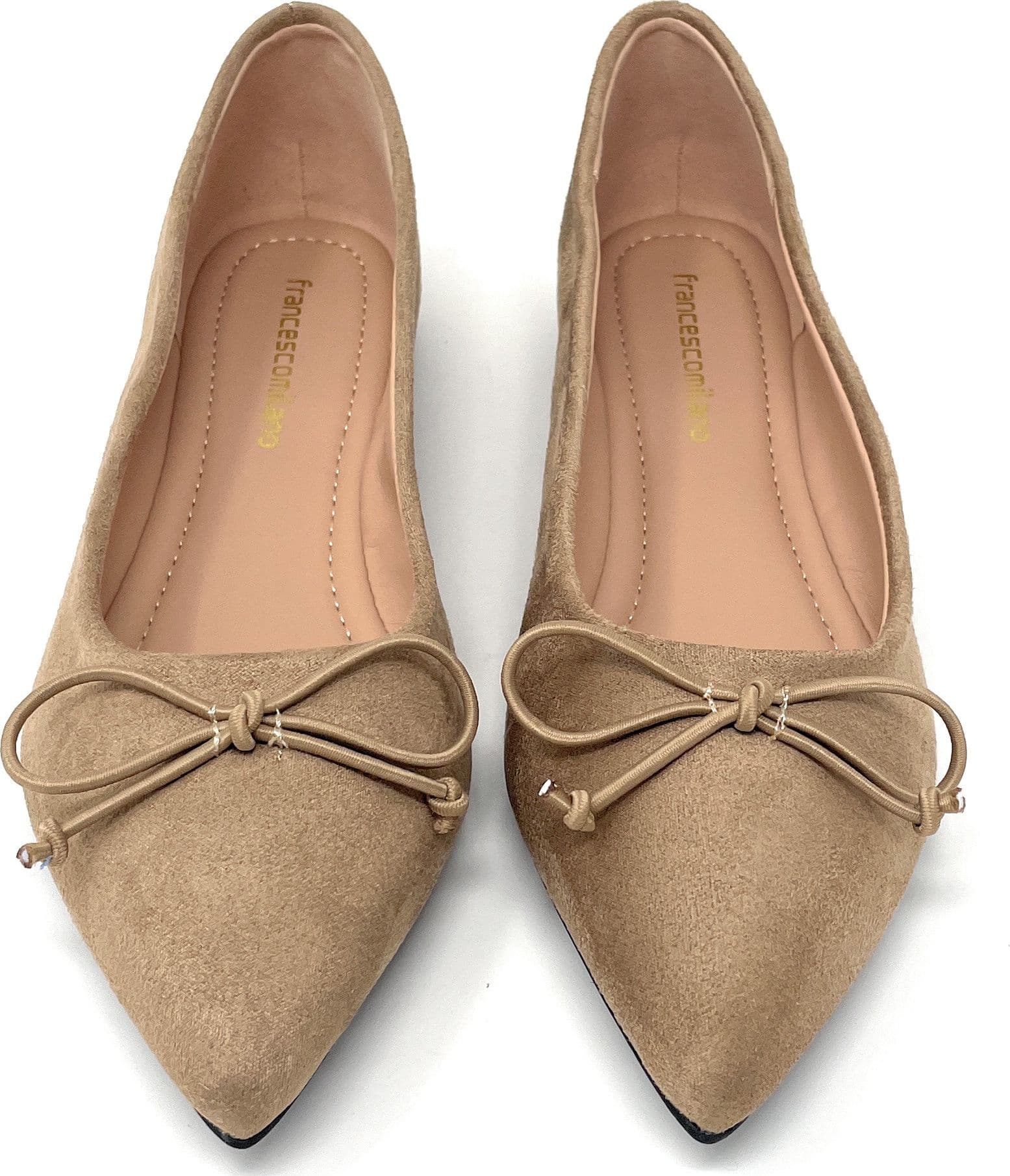Francesco Milano ballerina donna in pelle taupe A03-32C in prodotto Teresi Calzature - Marsala, commercioVirtuoso.it