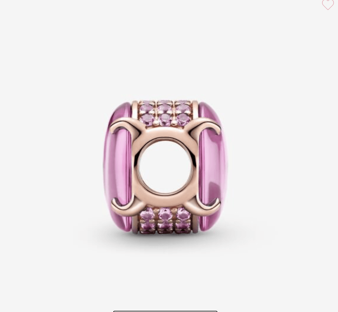 Pandora -Charm con pietra cabochon ovale rosa in Bead Charm Alba Gioielli - Casoria, commercioVirtuoso.it
