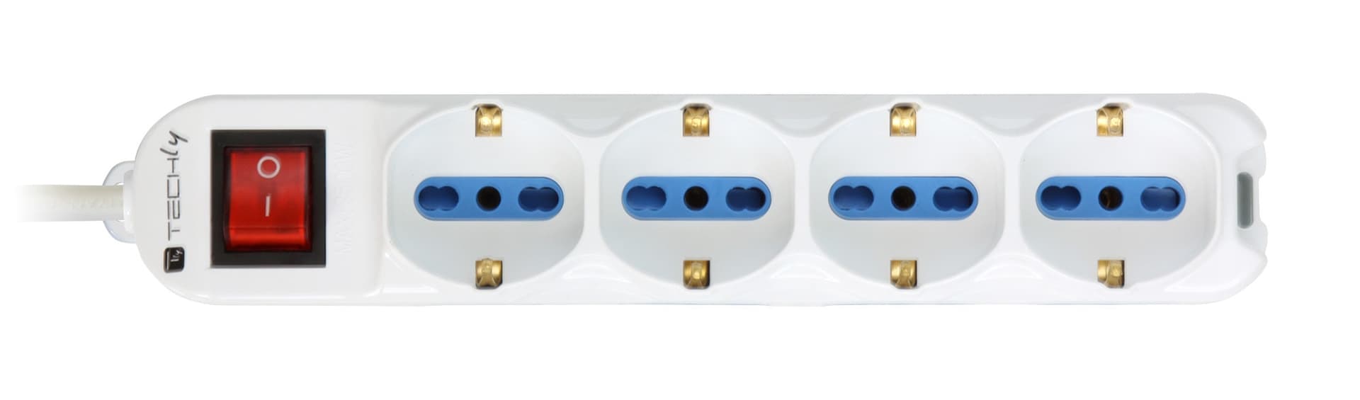 Multipresa 8 Posti Italiana Bipasso / 4 Schuko con Interruttore in Multiprese Scontolo.net - Potenza, commercioVirtuoso.it