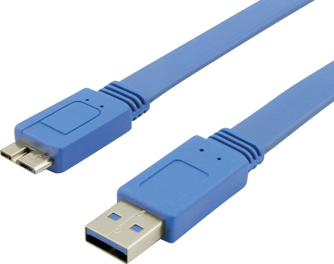 Cavo USB 3.2 Superspeed A maschio/MIC B maschio 1 m FLAT in  Scontolo.net - Potenza, commercioVirtuoso.it
