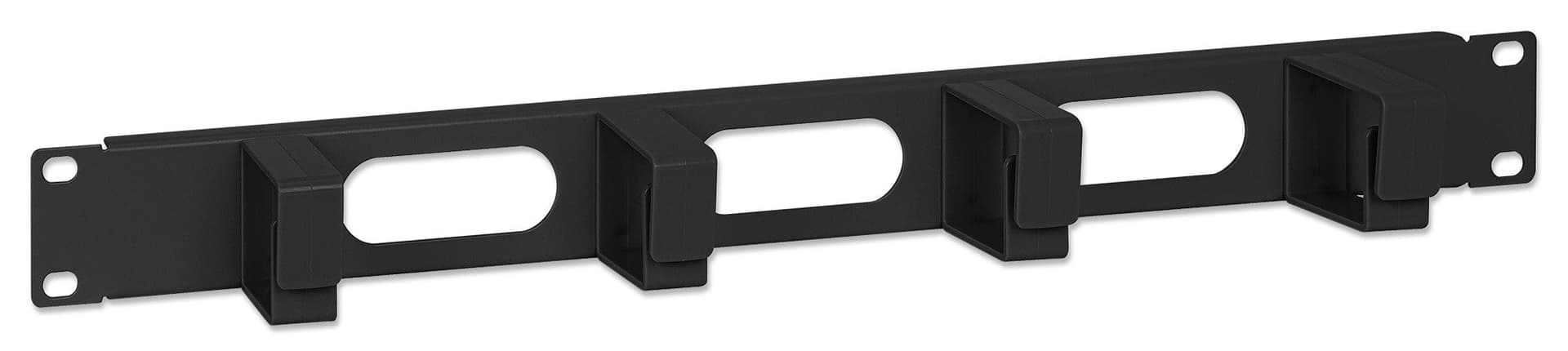 Pannello Passacavi 4 Anelli Corti 3 Fori 1U Nero in Clip fermacavi da parete Scontolo.net - Potenza, commercioVirtuoso.it