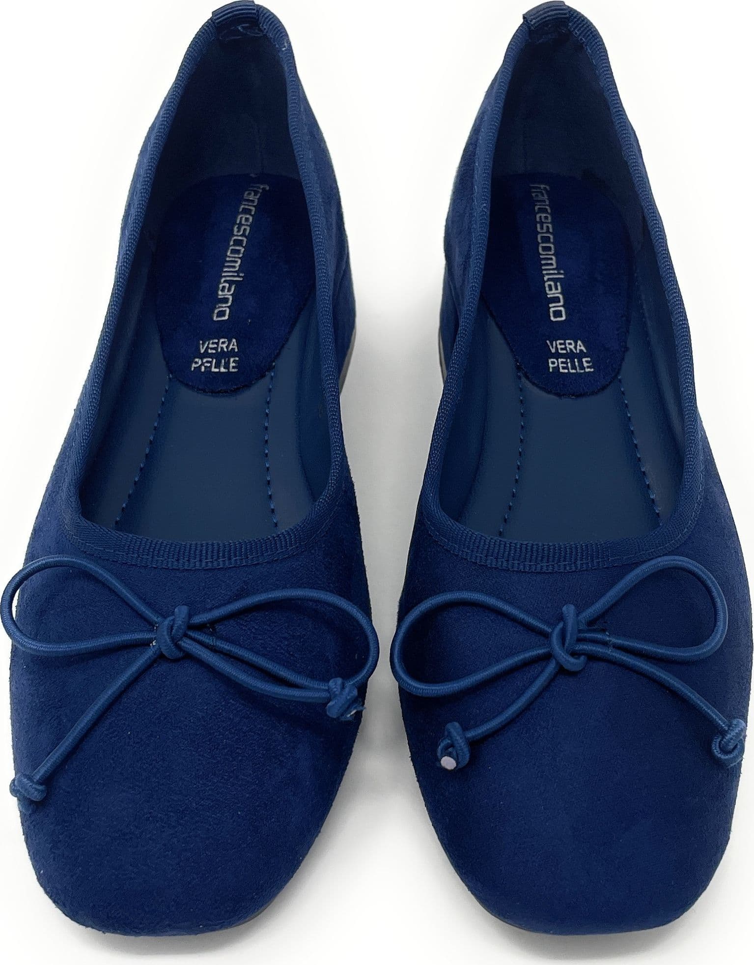 Francesco Milano ballerina donna in pelle blu navy D05-05C in prodotto Teresi Calzature - Marsala, commercioVirtuoso.it