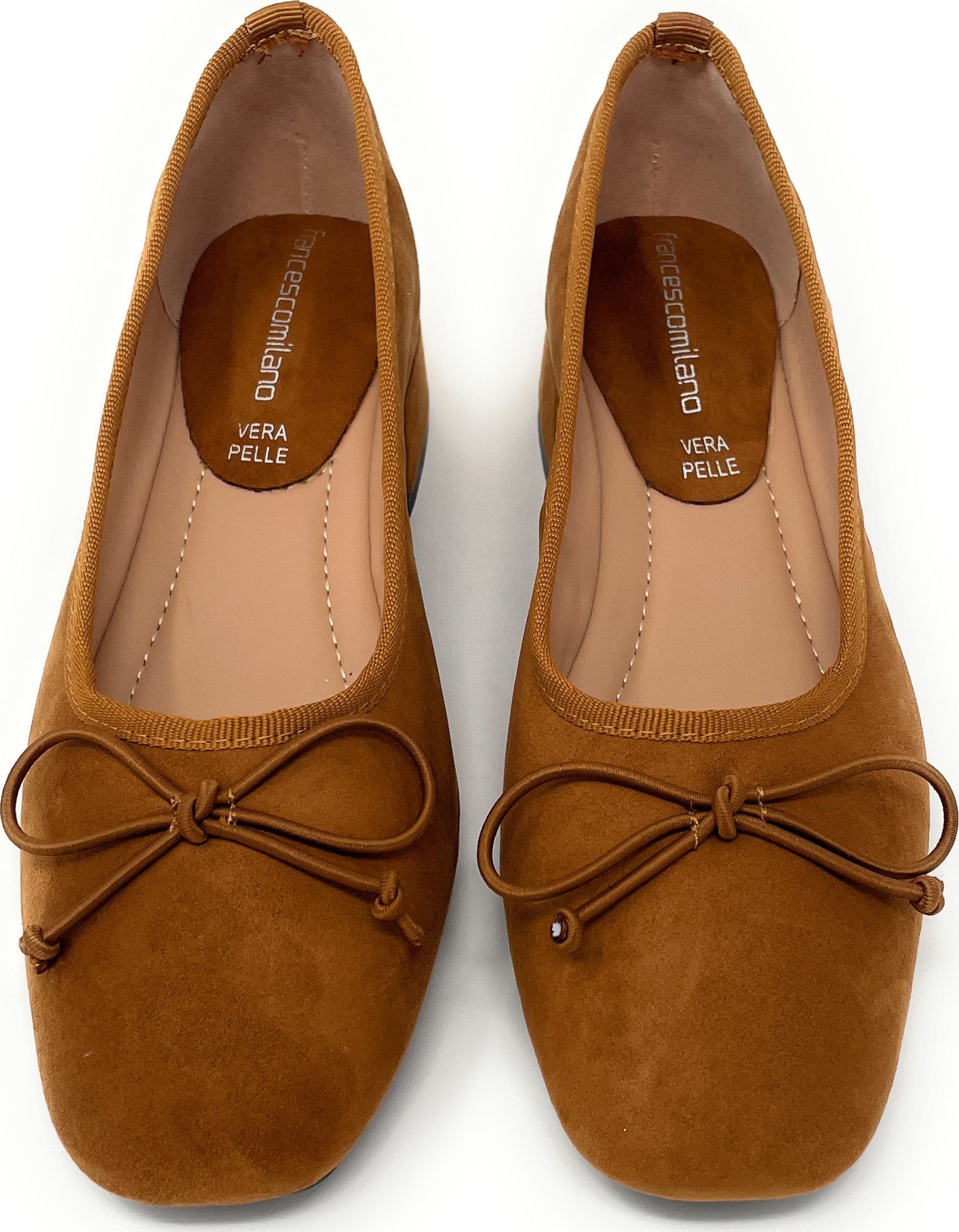 Francesco Milano ballerina donna in pelle cuoio D05-05C in prodotto Teresi Calzature - Marsala, commercioVirtuoso.it
