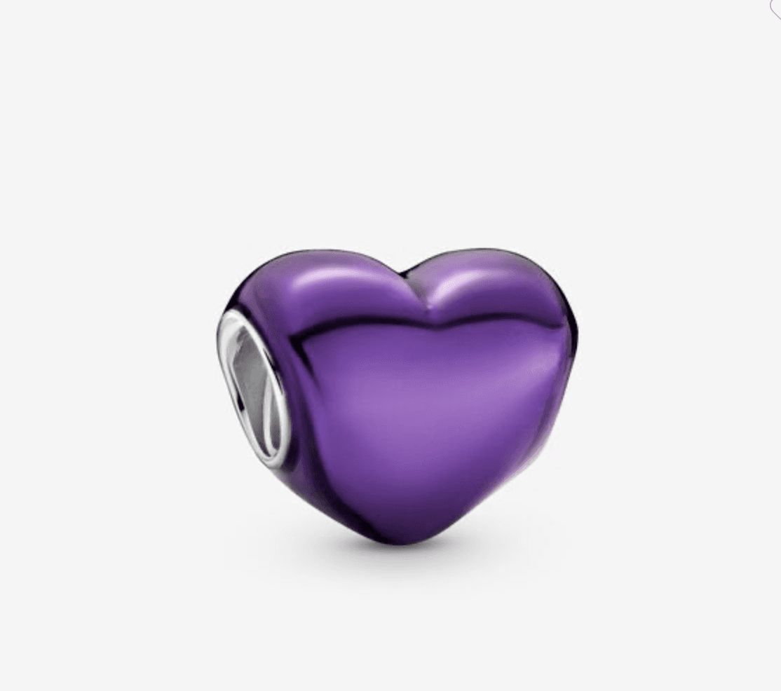Pandora -Charm Cuore viola metallico in Bead Charm Alba Gioielli - Casoria, commercioVirtuoso.it