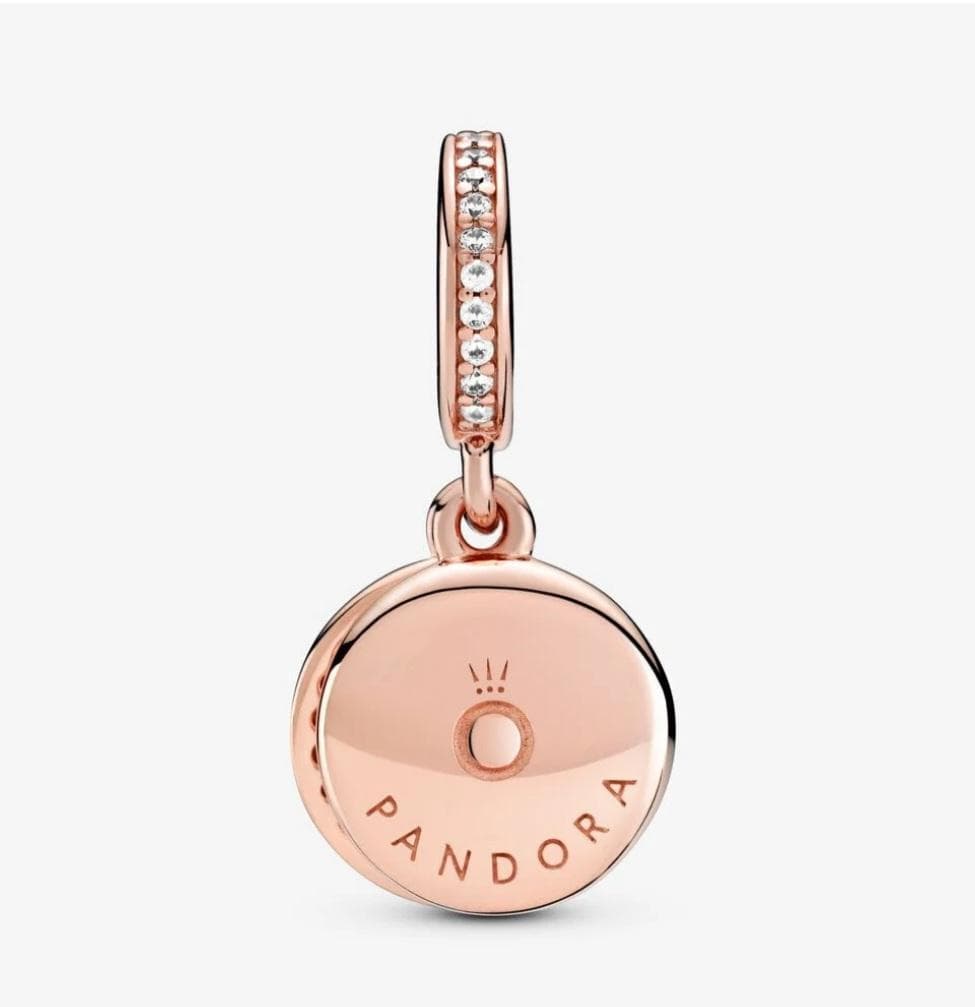 Pandora - CHARM PENDENTE DOPPIO CON DISCO ROSA SCINTILLANTE in Bead Charm Alba Gioielli - Casoria, commercioVirtuoso.it