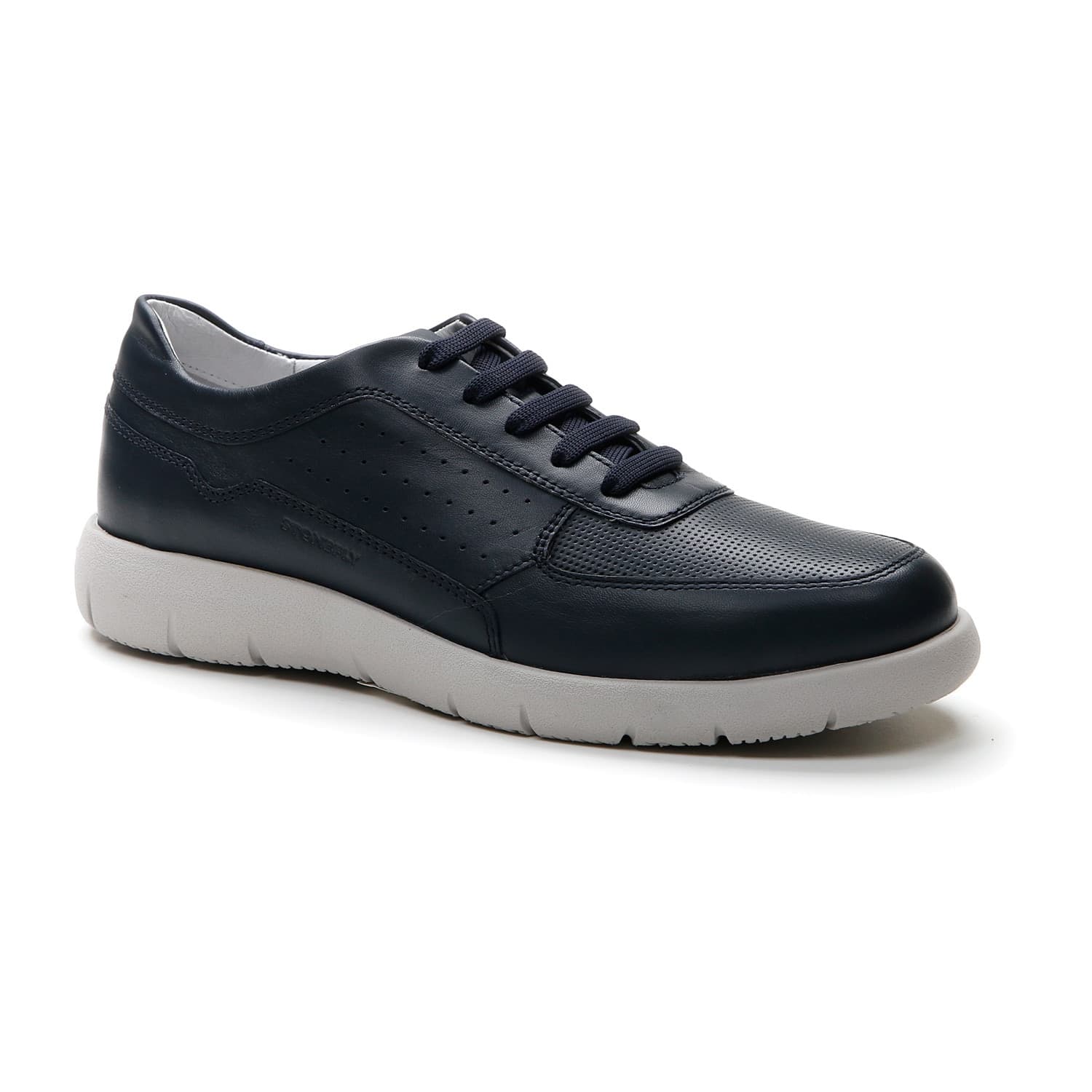 Stonefly sneakers uomo Stream 17 in nappa blu 219007 in prodotto Teresi Calzature - Marsala, commercioVirtuoso.it