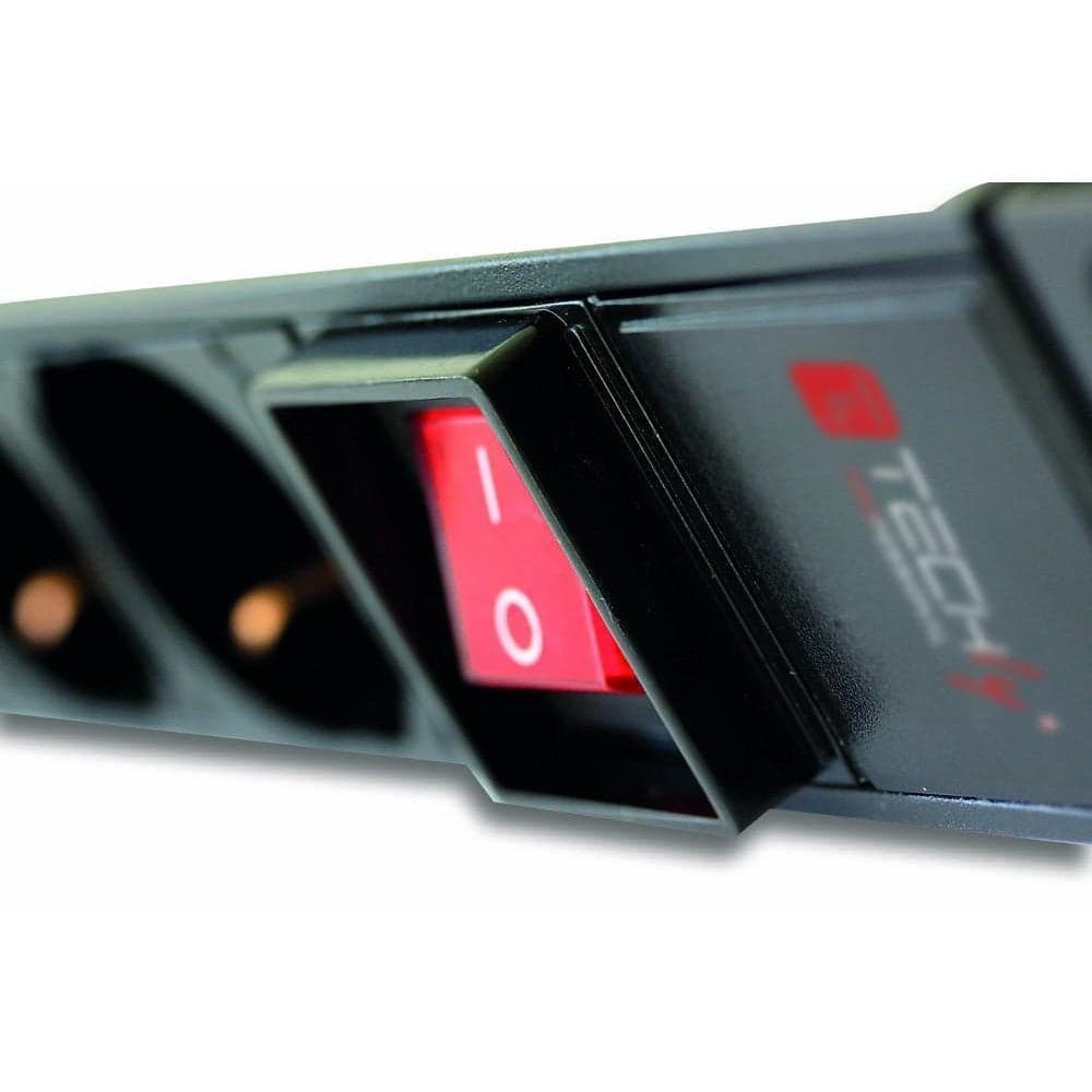 Techly I-CASE STRIP-81U unità di distribuzione dell'energia (PDU) 8 presa(e) AC 1U Nero, Rosso in Cartucce d'inchiostro Scontolo.net - Potenza, commercioVirtuoso.it