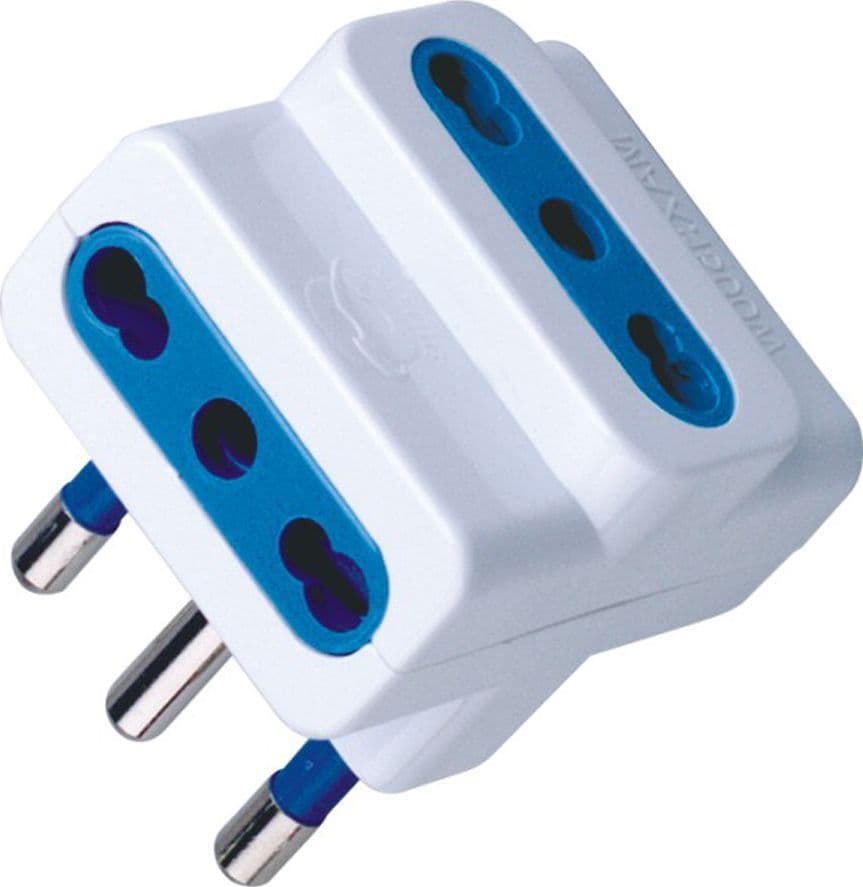 Adattatore triplo spina 16A Bianco in Multiprese Scontolo.net - Potenza, commercioVirtuoso.it