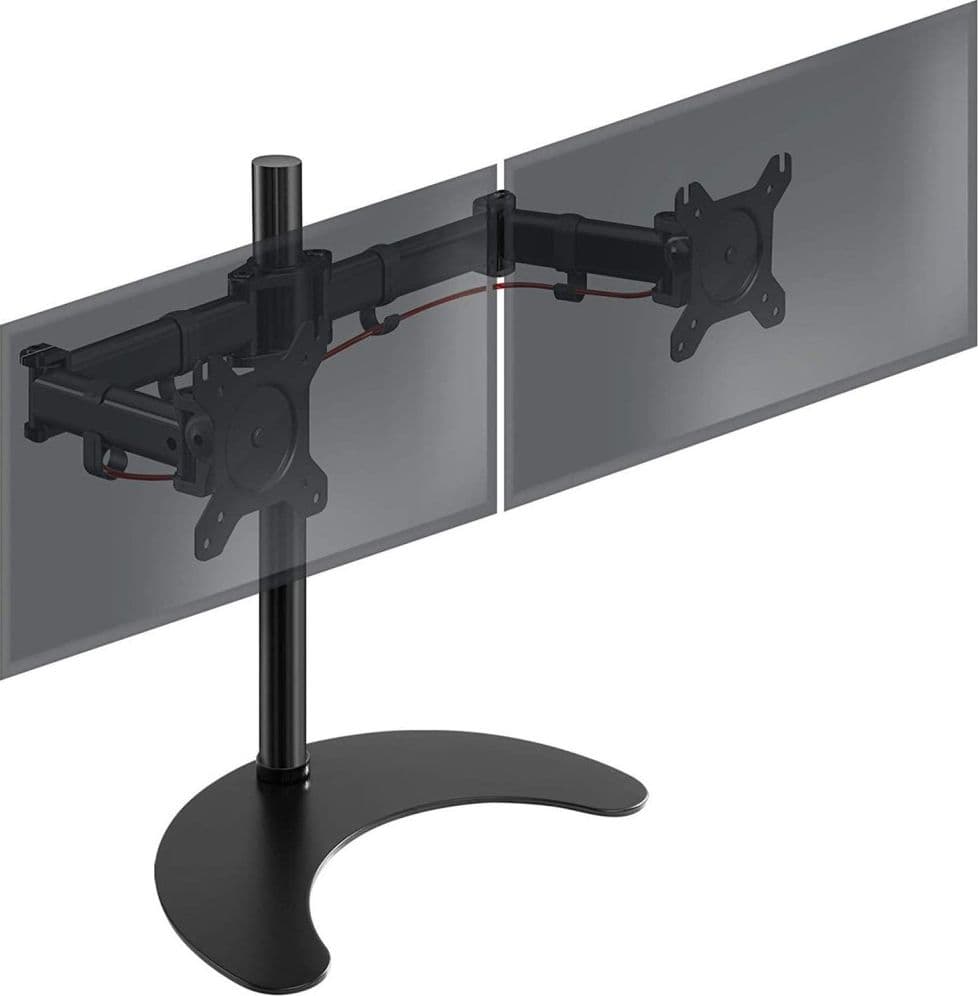 Supporto da scrivania per 2 Monitor 13-27'' con base h.400m in Supporti Scontolo.net - Potenza, commercioVirtuoso.it