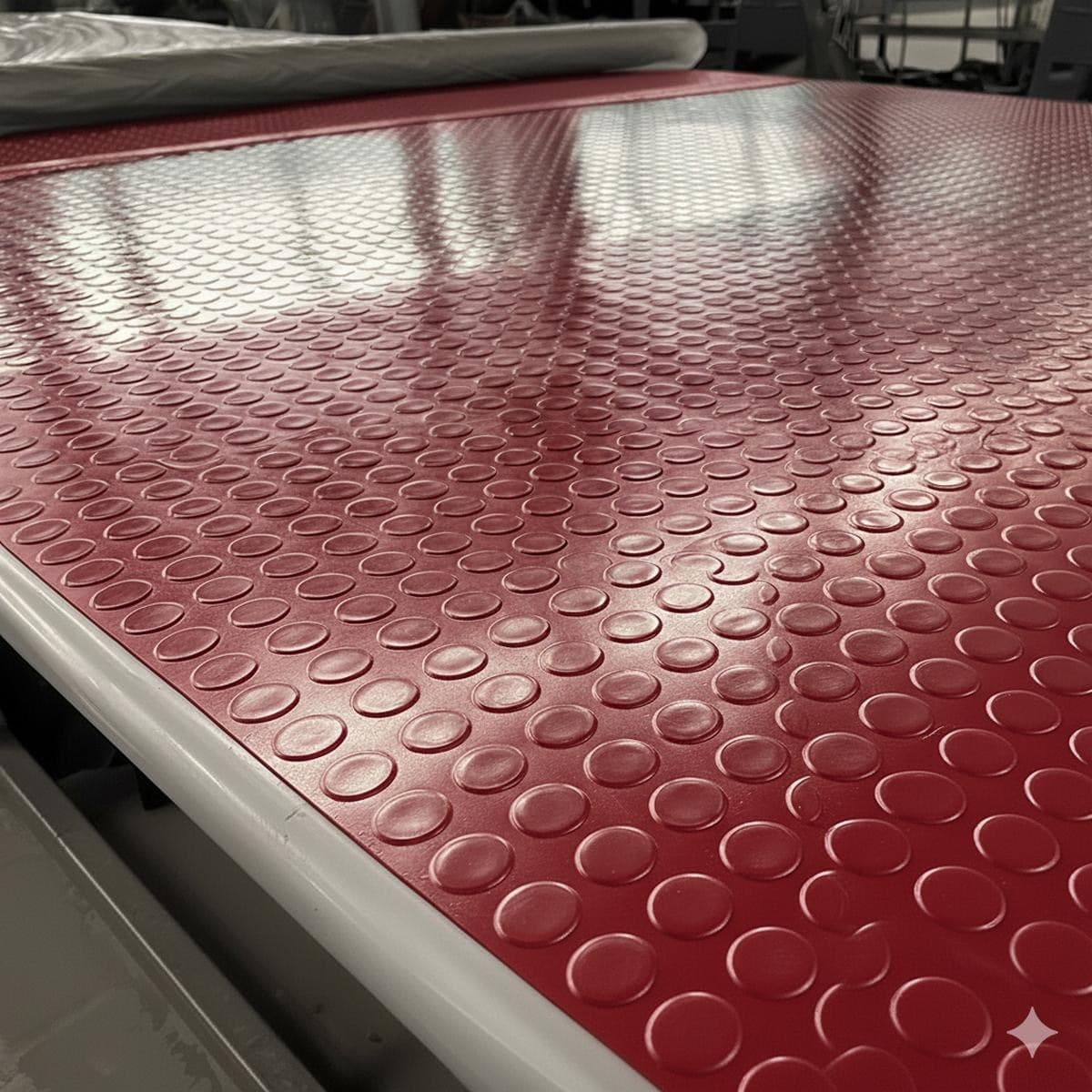 Bolflex Rosso - Pavimento PVC Bollato Bullonato Modello Bollo H.100 cm Spessore 1,2 mm in Pavimenti di PVC Masterbrico - Longobardi, commercioVirtuoso.it