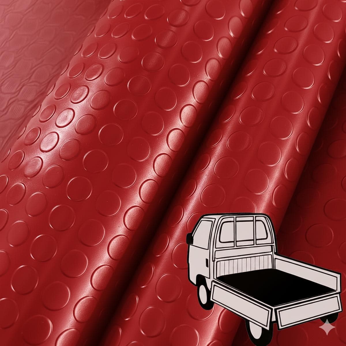 Bolflex Rosso - Pavimento PVC Bollato Bullonato Modello Bollo H.100 cm Spessore 1,2 mm in Pavimenti di PVC Masterbrico - Longobardi, commercioVirtuoso.it