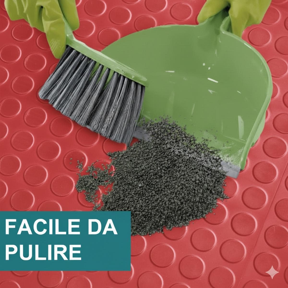 Bolflex Rosso - Pavimento PVC Bollato Bullonato Modello Bollo H.100 cm Spessore 1,2 mm in Pavimenti di PVC Masterbrico - Longobardi, commercioVirtuoso.it