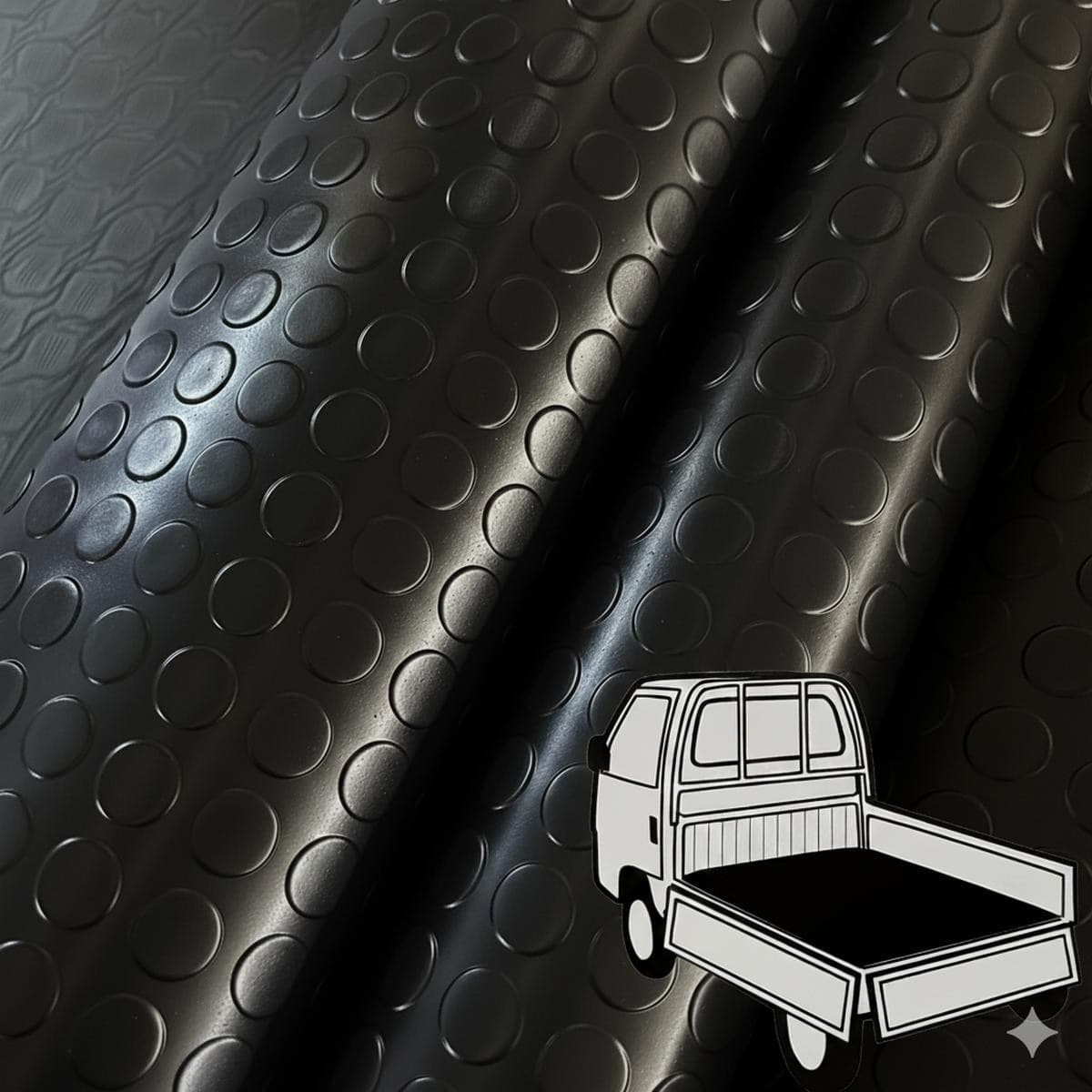 Bolflex Nero - Pavimento PVC Bollato Bullonato Modello Bollo H.100 cm Spessore 1,2 mm in Pavimenti di PVC Masterbrico - Longobardi, commercioVirtuoso.it