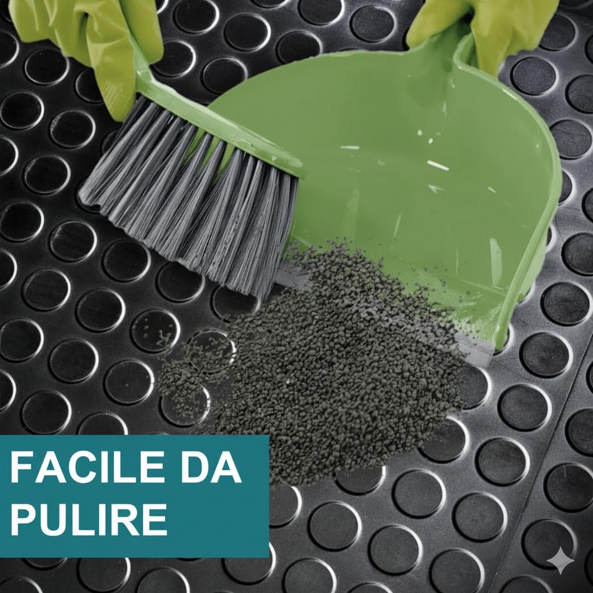 Bolflex Nero - Pavimento PVC Bollato Bullonato Modello Bollo H.100 cm Spessore 1,2 mm in Pavimenti di PVC Masterbrico - Longobardi, commercioVirtuoso.it