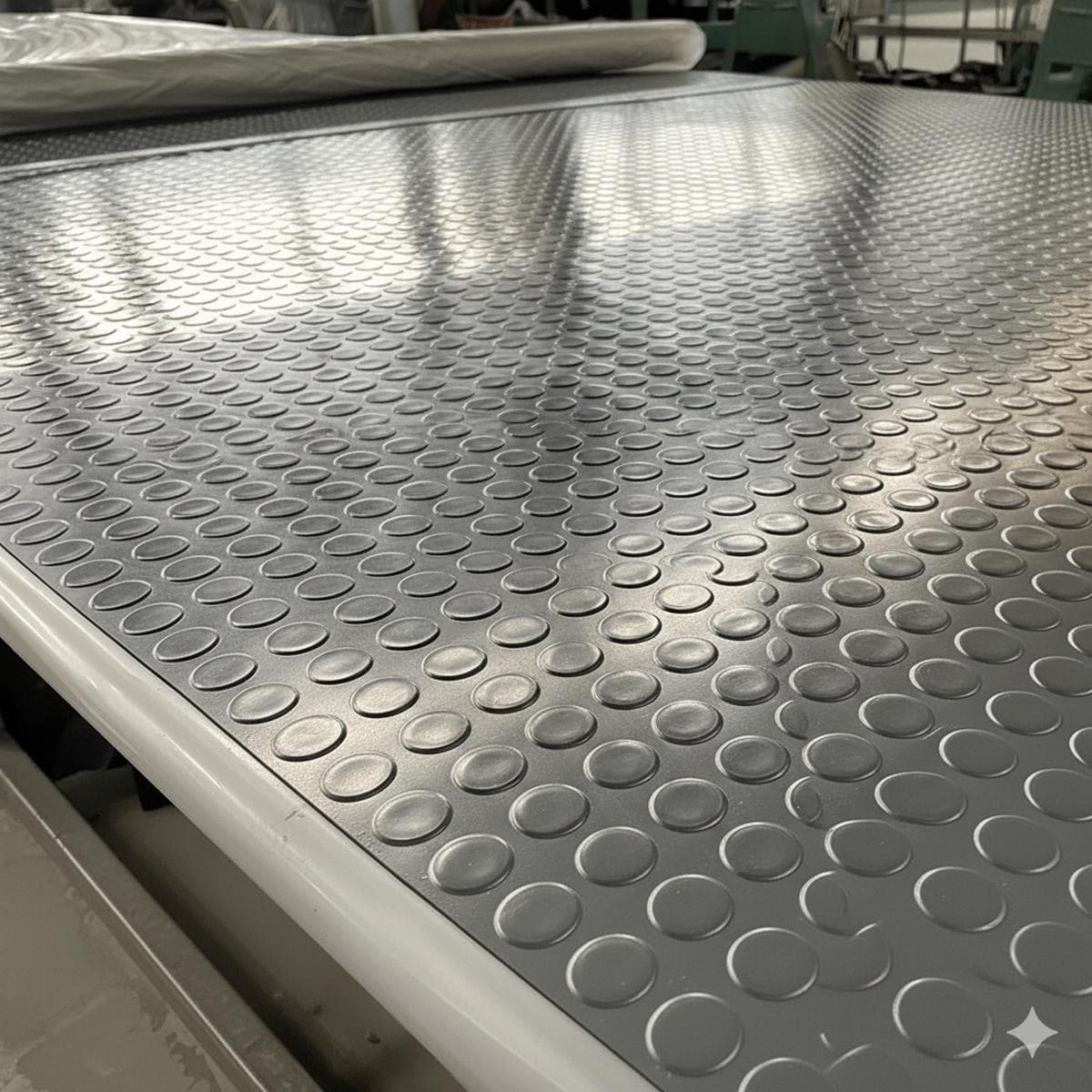 Bolflex Grigio - Pavimento PVC Bollato Bullonato Modello Bollo H.100 cm Spessore 1,2 mm in Pavimenti di PVC Masterbrico - Longobardi, commercioVirtuoso.it