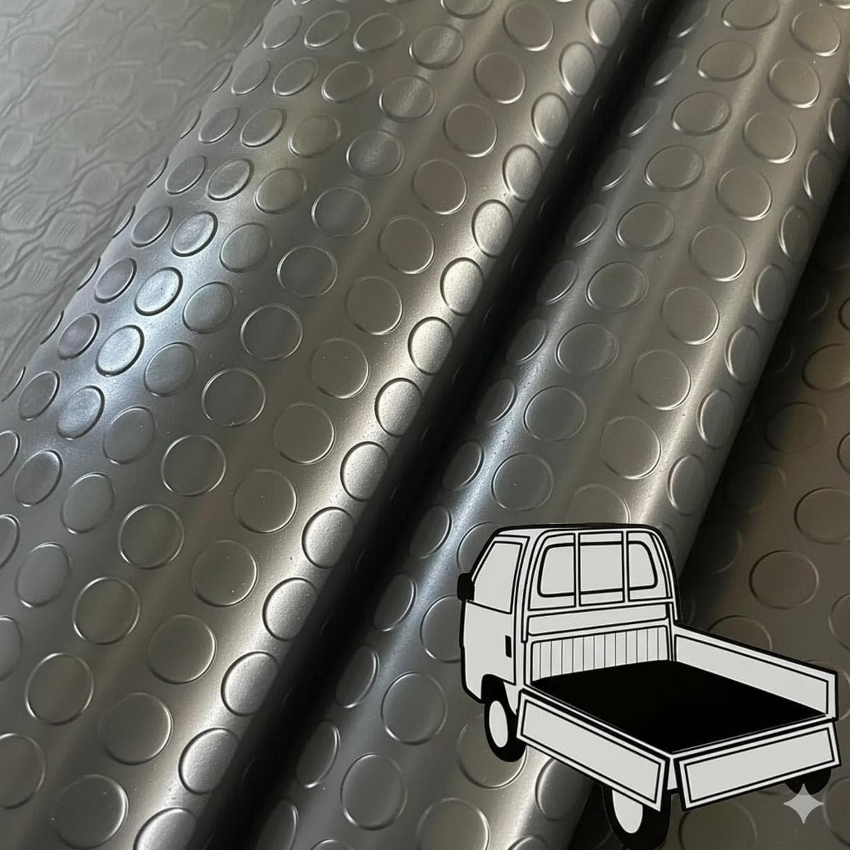 Bolflex Grigio - Pavimento PVC Bollato Bullonato Modello Bollo H.100 cm Spessore 1,2 mm in Pavimenti di PVC Masterbrico - Longobardi, commercioVirtuoso.it